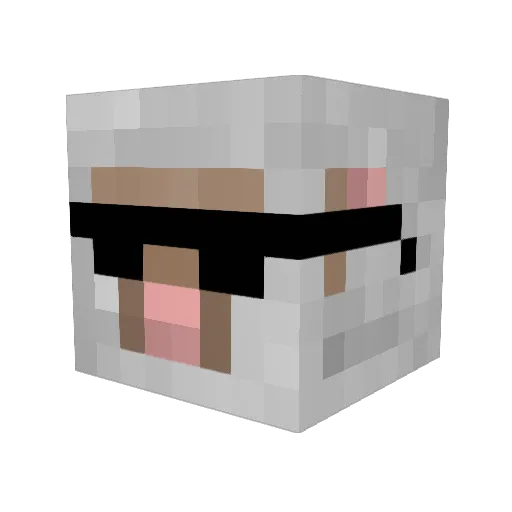 guga_z12 Minecraft avatar head, 3D render