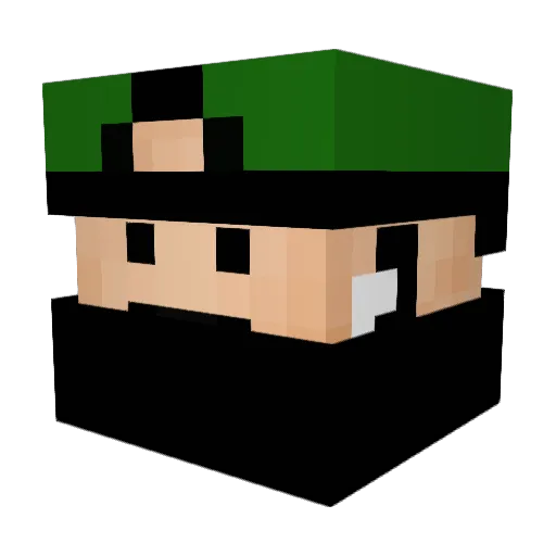 guglie77 Minecraft avatar head, 3D render