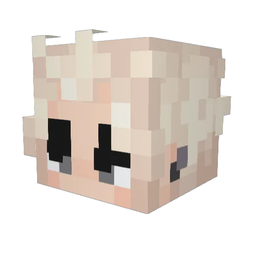 gugskun Minecraft avatar head, 3D render