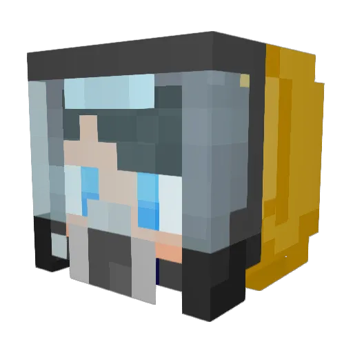 gugubor Minecraft avatar head, 3D render