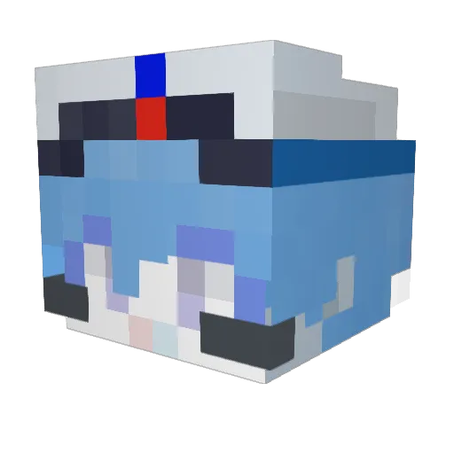 gugukoo Minecraft avatar head, 3D render