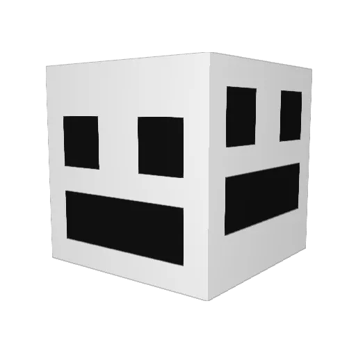 gugupupu2 Minecraft avatar head, 3D render