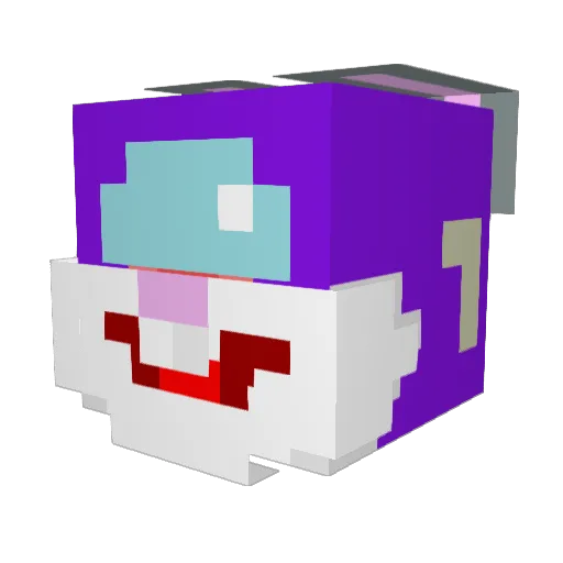 guhbies Minecraft avatar head, 3D render