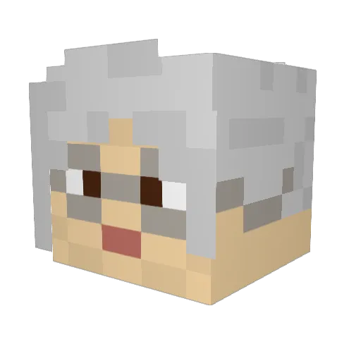 guhparker Minecraft avatar head, 3D render