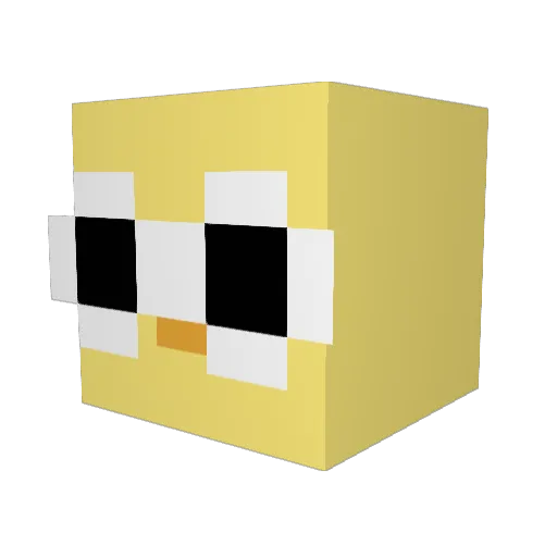 guhrace Minecraft avatar head, 3D render