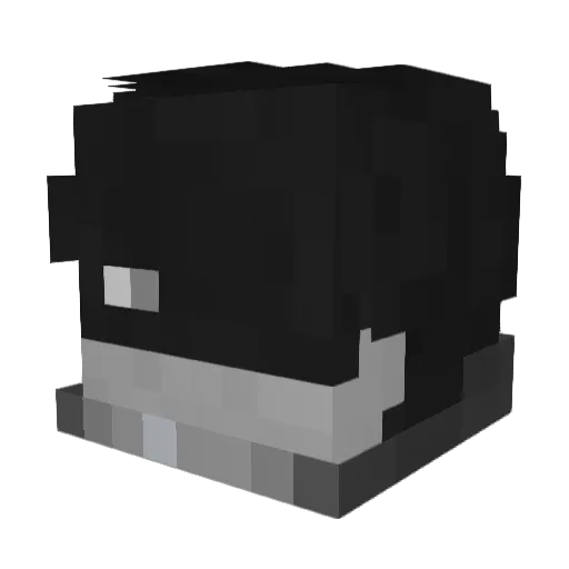 guhui2060k40 Minecraft avatar head, 3D render