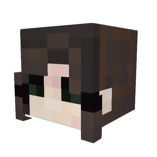 guhween Minecraft avatar head, 3D render