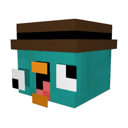 gui300 Minecraft avatar head, 3D render
