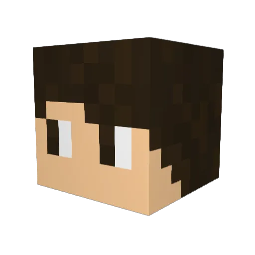 guiFG Minecraft avatar head, 3D render