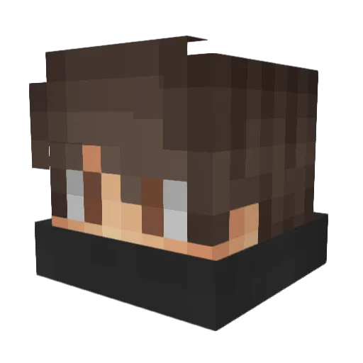 guiZeira Minecraft avatar head, 3D render