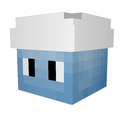 guibass Minecraft avatar head, 3D render