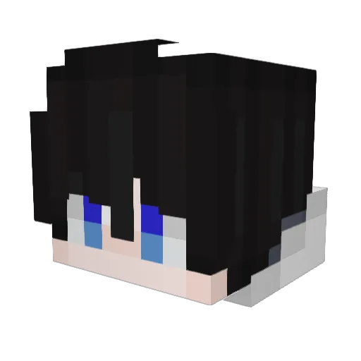 guibei Minecraft avatar head, 3D render