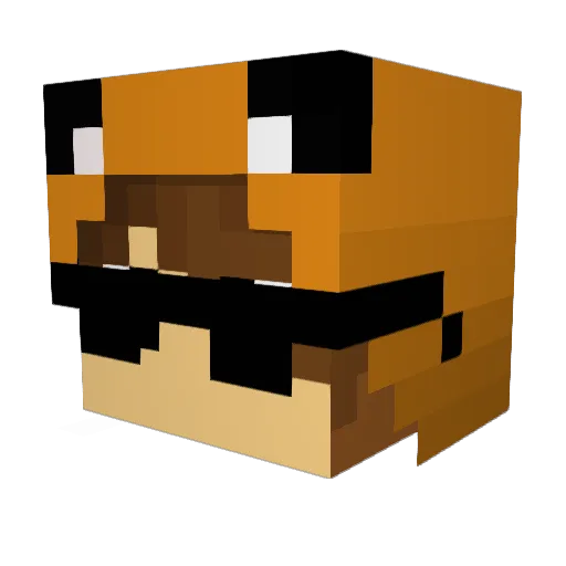 guif6901 Minecraft avatar head, 3D render