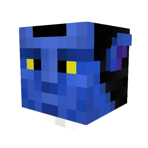 guifu Minecraft avatar head, 3D render