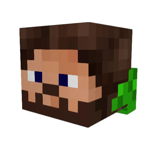 guiges67 Minecraft avatar head, 3D render