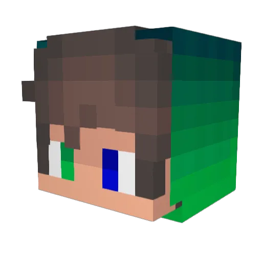 guigusso Minecraft avatar head, 3D render