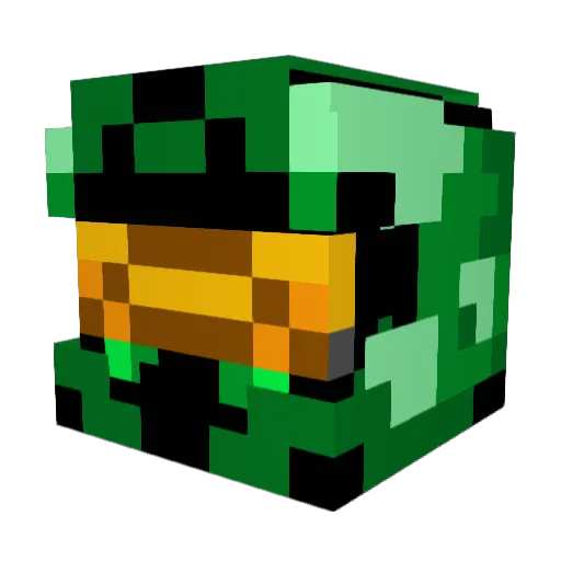 guiiigz Minecraft avatar head, 3D render
