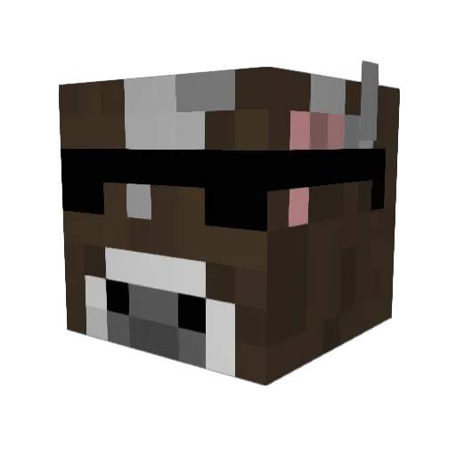guiilhermefps Minecraft avatar head, 3D render