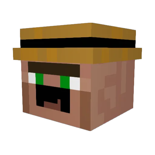 guikamoto Minecraft avatar head, 3D render