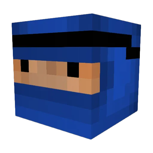 guike Minecraft avatar head, 3D render