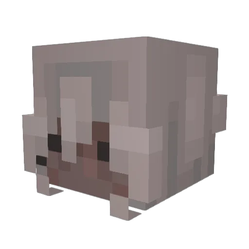 guikitty0 Minecraft avatar head, 3D render