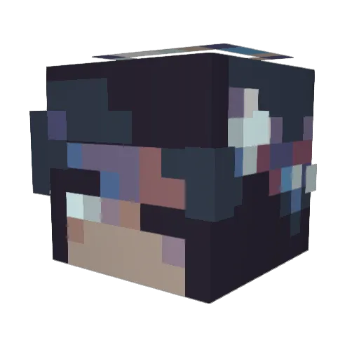guild_member Minecraft avatar head, 3D render