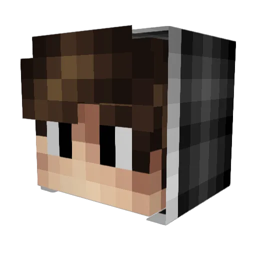 guile11kz Minecraft avatar head, 3D render