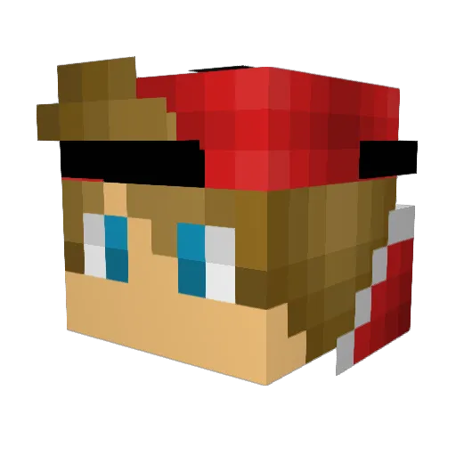 guill84 Minecraft avatar head, 3D render