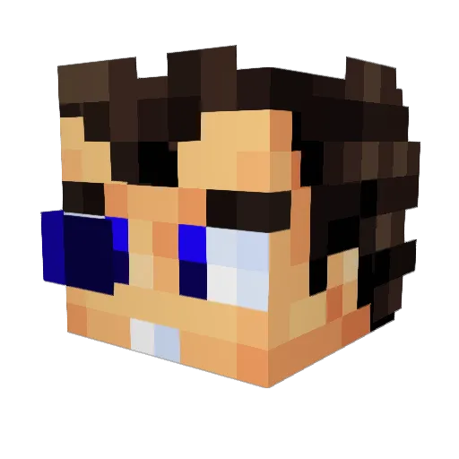 guille1411 Minecraft avatar head, 3D render