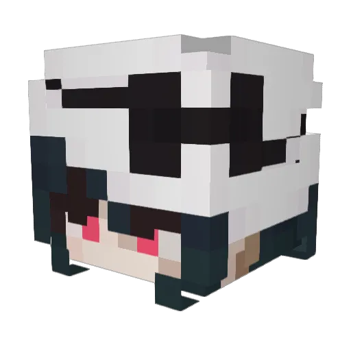 guillotine1312 Minecraft avatar head, 3D render