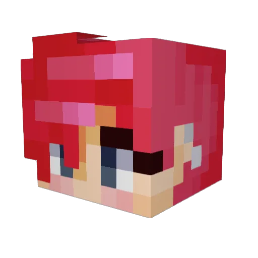 guiltstar Minecraft avatar head, 3D render