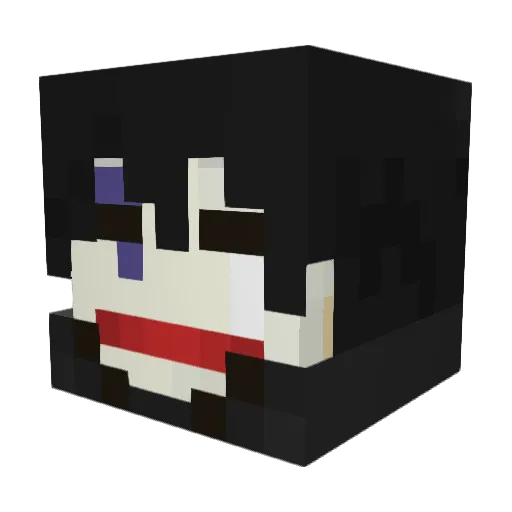 guilty_thorn Minecraft avatar head, 3D render