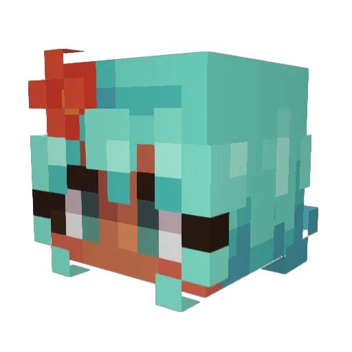 guimadara Minecraft avatar head, 3D render