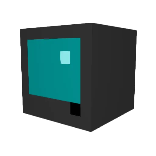 guimbot Minecraft avatar head, 3D render