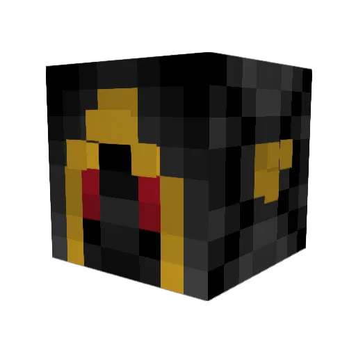 guinadent Minecraft avatar head, 3D render
