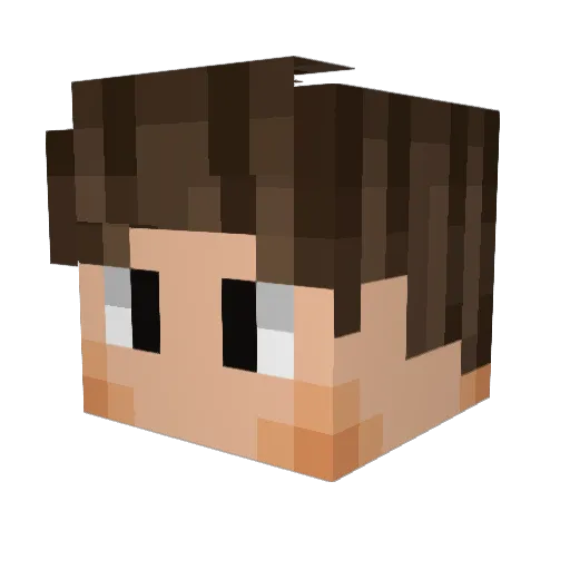 guinanda Minecraft avatar head, 3D render