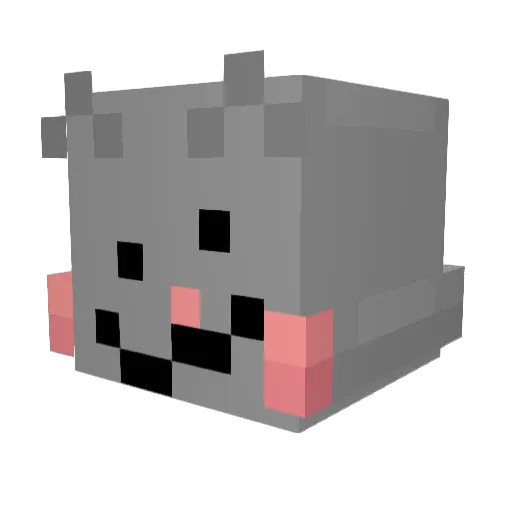 guinea_pig16 Minecraft avatar head, 3D render