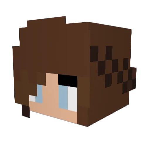 guintoo Minecraft avatar head, 3D render