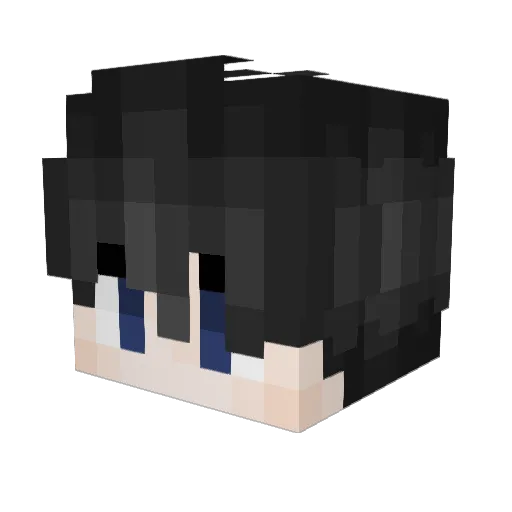guioh Minecraft avatar head, 3D render