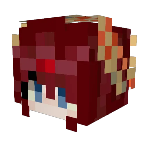guishy123 Minecraft avatar head, 3D render