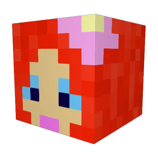 guitarfixation Minecraft avatar head, 3D render