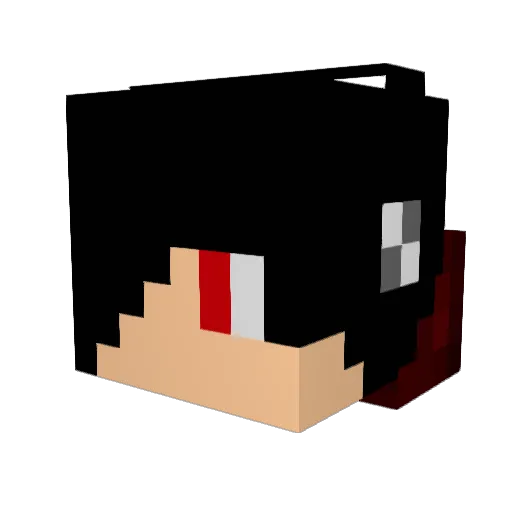 guitarman28 Minecraft avatar head, 3D render