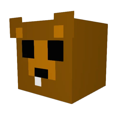 guitarstring29 Minecraft avatar head, 3D render