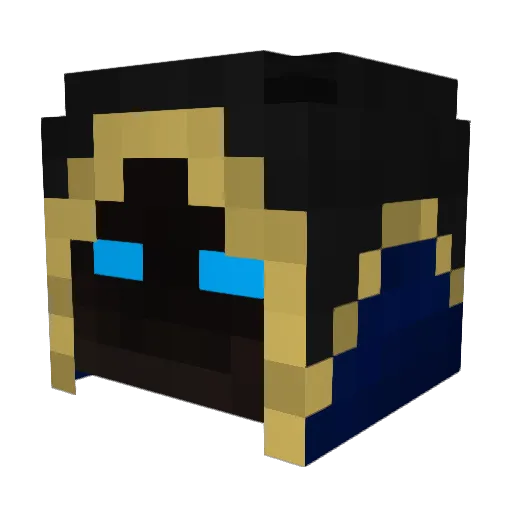 guite63 Minecraft avatar head, 3D render