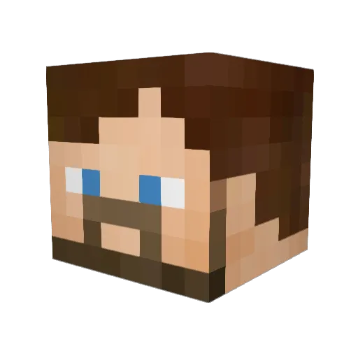 guitoo33 Minecraft avatar head, 3D render