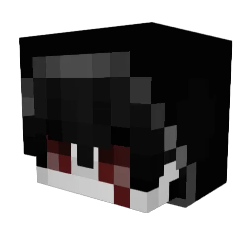 guiweiwe Minecraft avatar head, 3D render