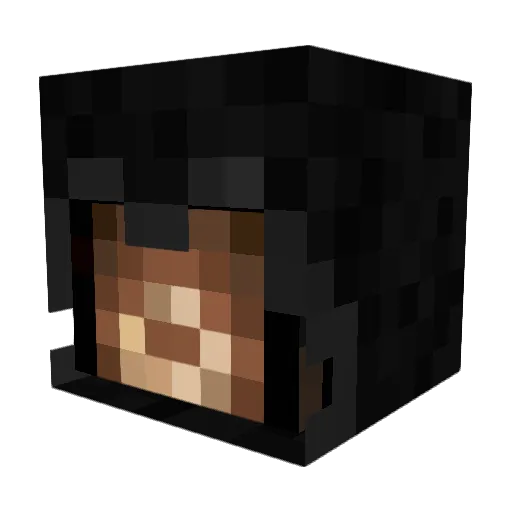 guix19 Minecraft avatar head, 3D render