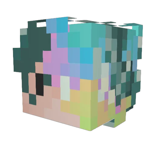 guizinhoxd12 Minecraft avatar head, 3D render
