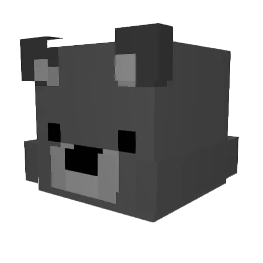 guizzoni Minecraft avatar head, 3D render