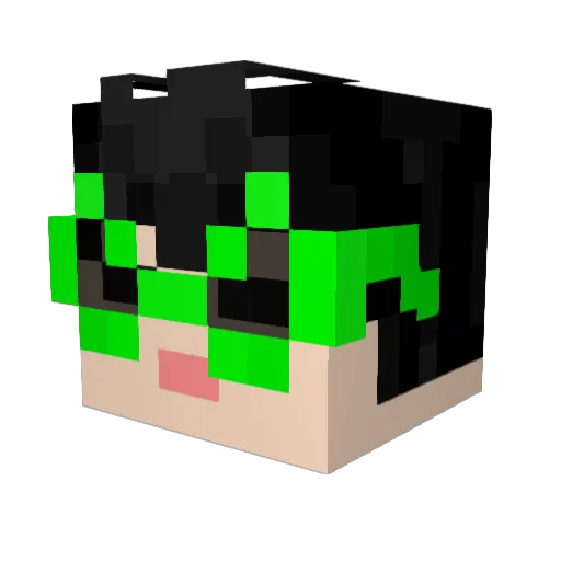 gujun8670 Minecraft avatar head, 3D render